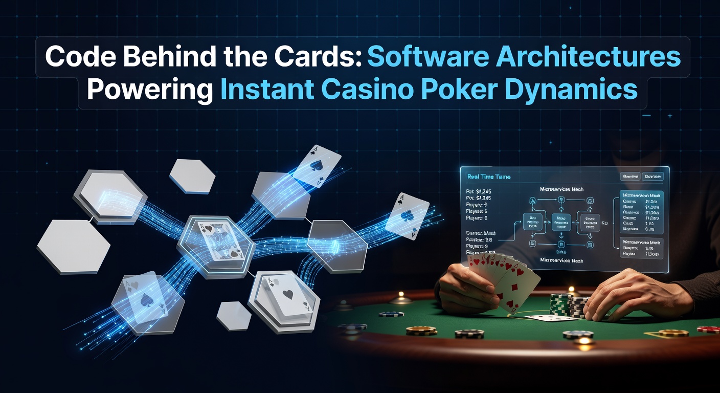 Diagram illustrating layered software architecture for real-time poker systems including servers, databases, and client interfaces