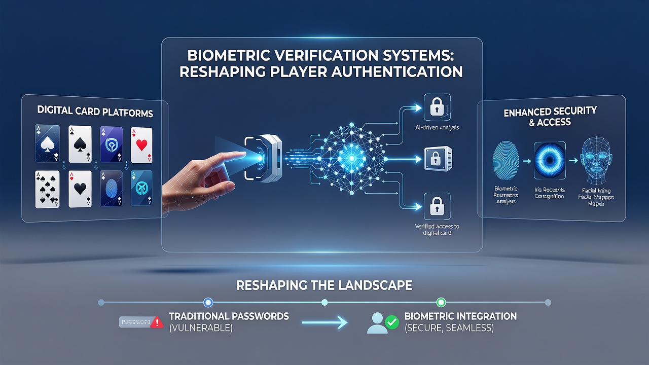 Secure biometric enrollment process for a player on an online poker platform