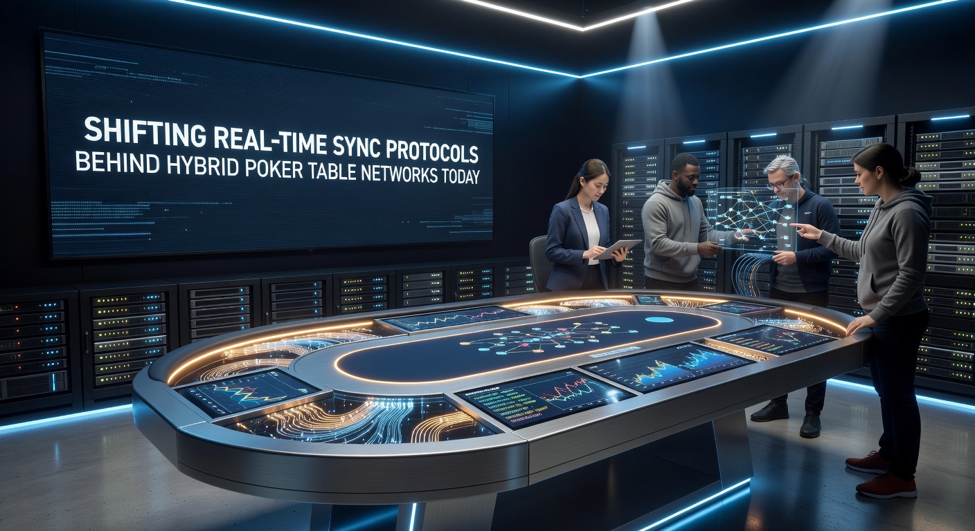 Technical illustration of protocol layers handling data flow in hybrid poker environments
